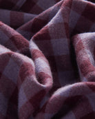 Bernard Weatherill BERNARD WEATHERILL Bushed Cotton Gingham Check Burgundy/Purple Savile Row Gentlemens Outfitters