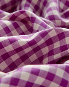 Bernard Weatherill BERNARD WEATHERILL Country Gingham Twill Shirt Purple/Cream Savile Row Gentlemens Outfitters