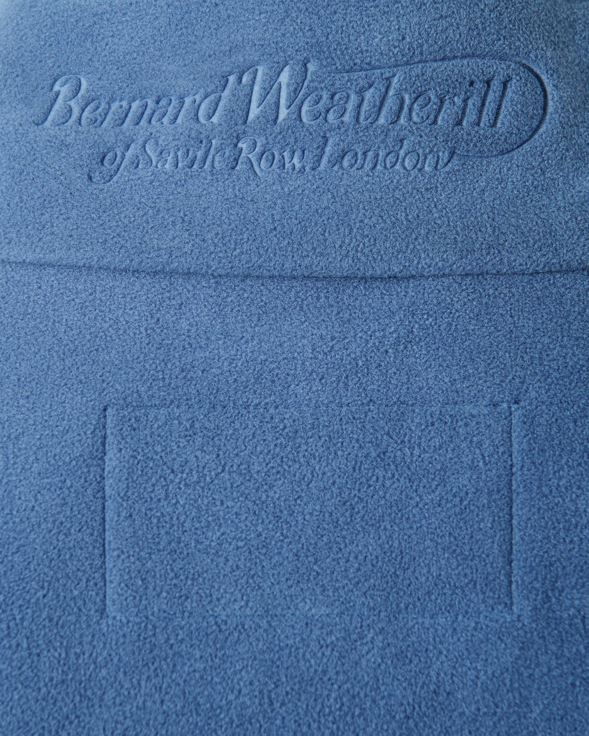 Bernard Weatherill Bernard Weatherill Fleece Gilet Air Force Blue Savile Row Gentlemens Outfitters