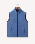 Bernard Weatherill Bernard Weatherill Fleece Gilet Air Force Blue Savile Row Gentlemens Outfitters