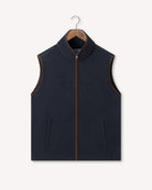 Bernard Weatherill Bernard Weatherill Fleece Gilet Midnight Navy Savile Row Gentlemens Outfitters