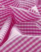 Bernard Weatherill BERNARD WEATHERILL Gingham Check Cotton Shirt Purple/White Savile Row Gentlemens Outfitters