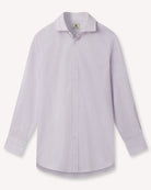 Bernard Weatherill BERNARD WEATHERILL Micro Check Semi-Cutaway Collar Shirt Lilac/White Savile Row Gentlemens Outfitters