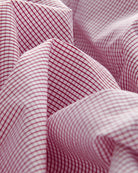 Bernard Weatherill BERNARD WEATHERILL Micro Check Semi-Cutaway Collar Shirt Red/White Savile Row Gentlemens Outfitters