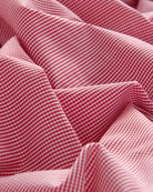 Bernard Weatherill BERNARD WEATHERILL Micro Gingham Poplin Shirt Red/White Savile Row Gentlemens Outfitters