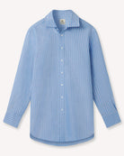 Bernard Weatherill BERNARD WEATHERILL Windowpane Oxford Cotton Shirt Blue/White Savile Row Gentlemens Outfitters