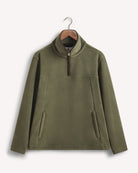 Bernard Weatherill BW ¼ Zip Fleece Forest Savile Row Gentlemens Outfitters