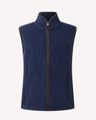Bernard Weatherill BW Fleece Gilet Blue Savile Row Gentlemens Outfitters