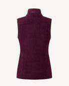 Bernard Weatherill BW Ladies Gilet Zip Fleece Aubergine Savile Row Gentlemens Outfitters
