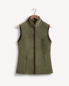 Bernard Weatherill BW Ladies Gilet Zip Fleece Forest Savile Row Gentlemens Outfitters
