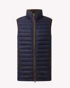 Bernard Weatherill BW Padded Down Filed Gilet Navy Savile Row Gentlemens Outfitters