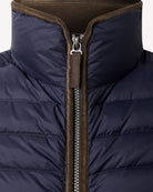 Bernard Weatherill BW Padded Down Filed Gilet Navy Savile Row Gentlemens Outfitters