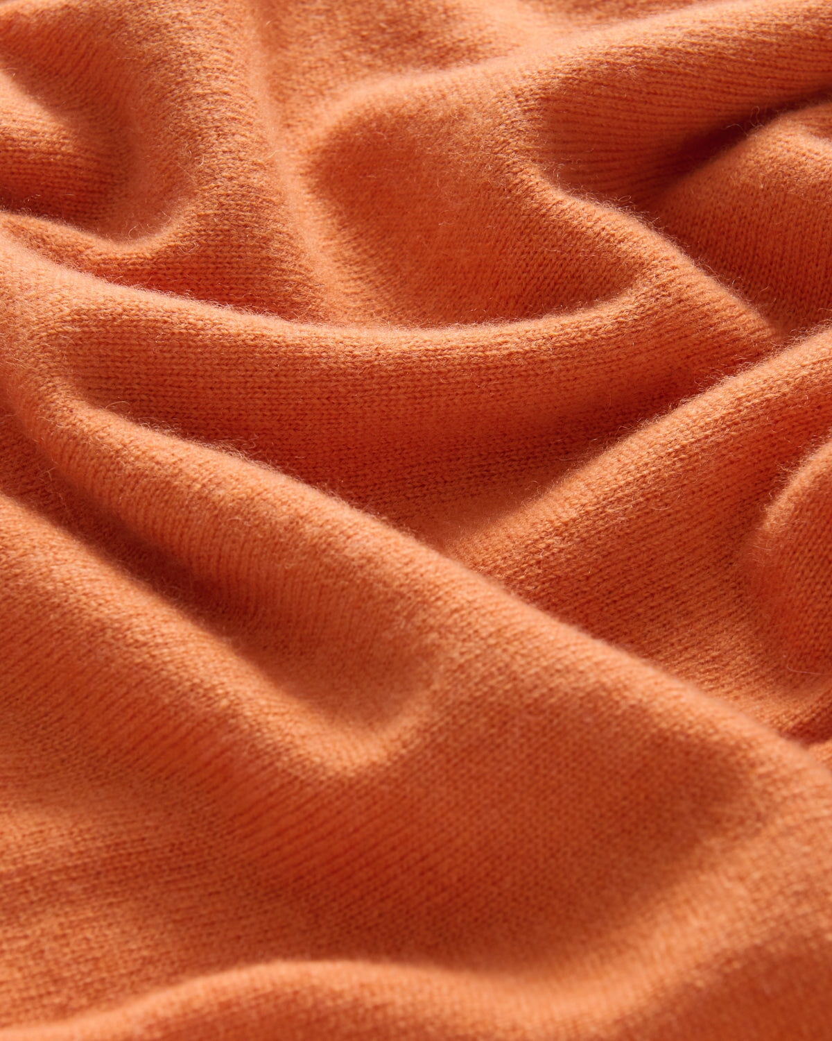 Bernard Weatherill Cashmere Mix Crew Neck BURNT ORANGE Savile Row Gentlemens Outfitters