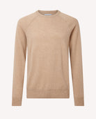 Bernard Weatherill Men's Classic Crew Neck in Camel Savile Row Gentlemens Outfitters
