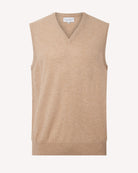 Bernard Weatherill Men's Classic V-Neck Vest Camel Savile Row Gentlemens Outfitters