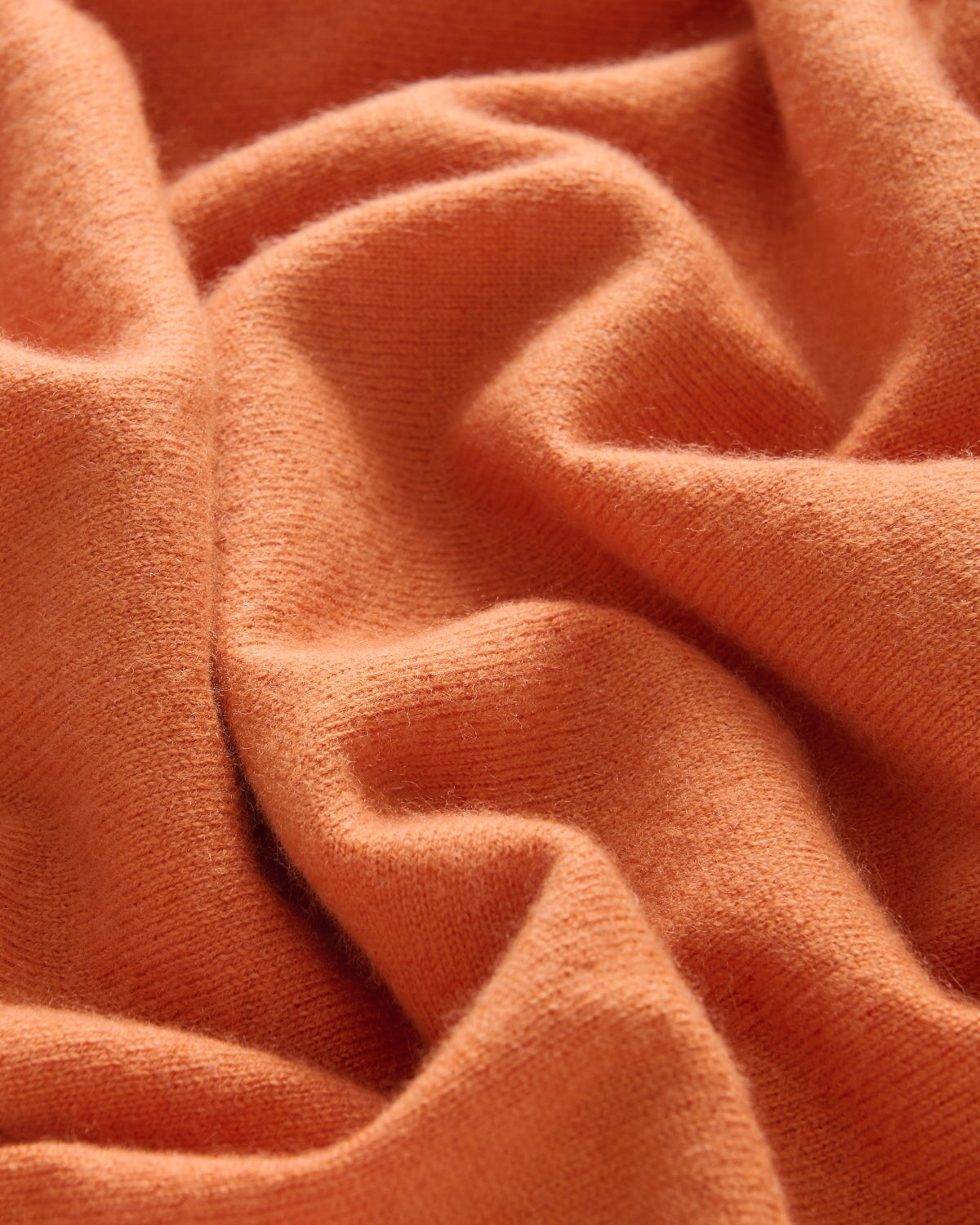 Bernard Weatherill 1/4 Zip Cashmere Mix Burnt Orange Savile Row Gentlemens Outfitters