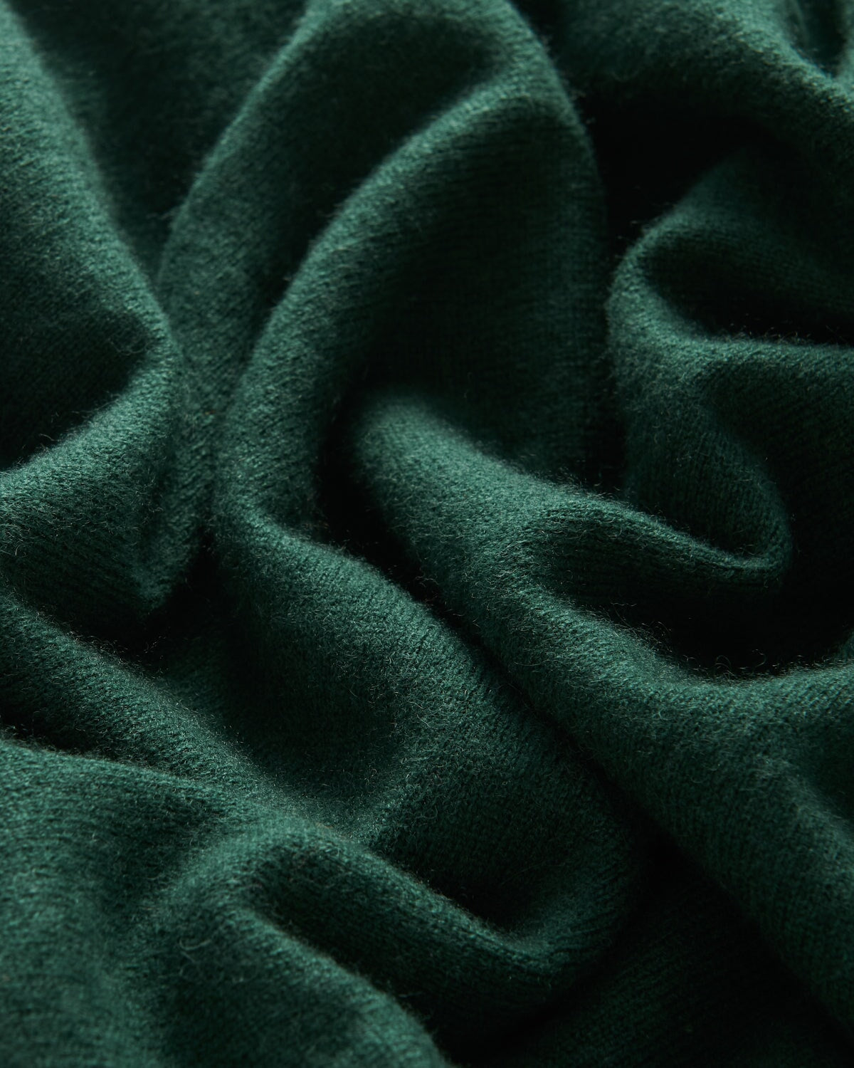 Bernard Weatherill 1/4 Zip Cashmere Mix Forest Savile Row Gentlemens Outfitters