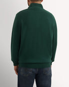 Bernard Weatherill 1/4 Zip Cashmere Mix Forest Savile Row Gentlemens Outfitters