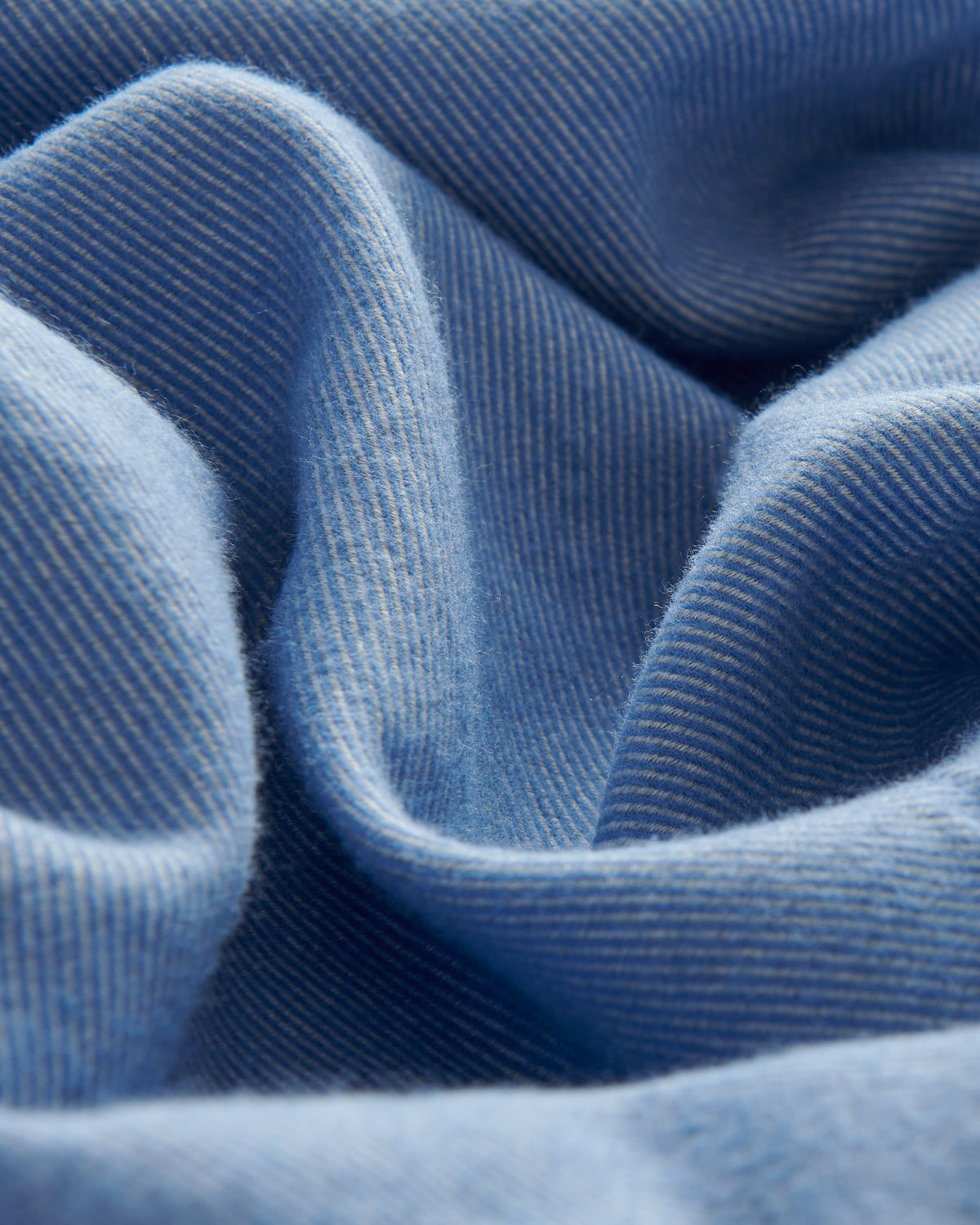 Bernard Weatherill BERNARD WEATHERIL Brushed Cotton Shirt Sky Blue Savile Row Gentlemens Outfitters