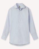 Bernard Weatherill BERNARD WEATHERILL Casual City Strip Poplin Shirt White/Red/Blue Savile Row Gentlemens Outfitters