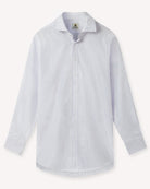 Bernard Weatherill BERNARD WEATHERILL City Stripe Semi-Cutaway Shirt White/Blue/Pink Savile Row Gentlemens Outfitters