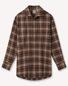 Bernard Weatherill BERNARD WEATHERILL Country Check Shirt Brown/Beige Savile Row Gentlemens Outfitters