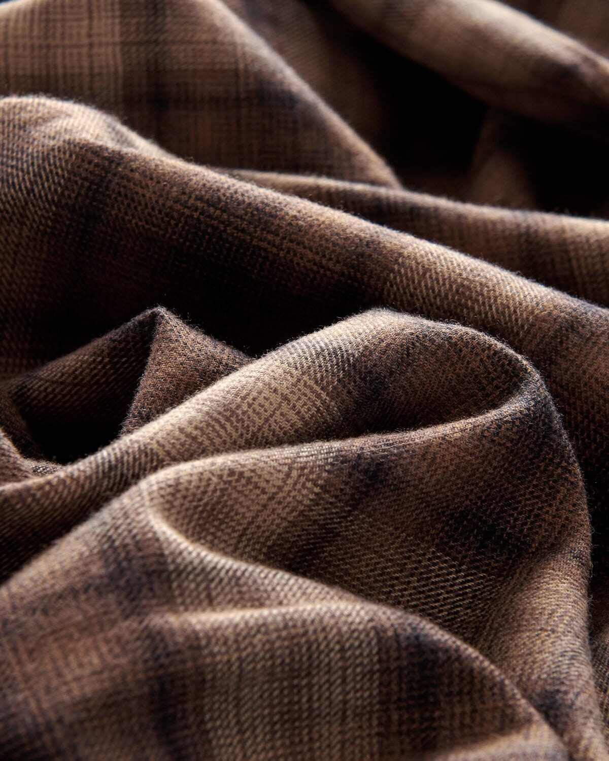 Bernard Weatherill BERNARD WEATHERILL Country Check Shirt Brown/Beige Savile Row Gentlemens Outfitters
