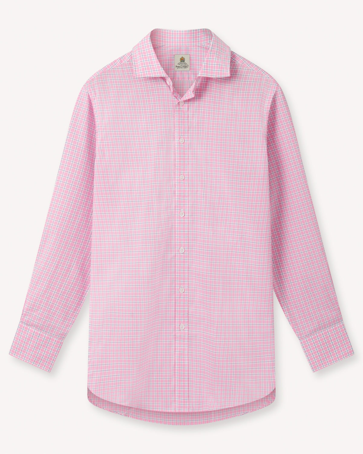 Bernard Weatherill BERNARD WEATHERILL Country Check Shirt Pink/Blue Savile Row Gentlemens Outfitters