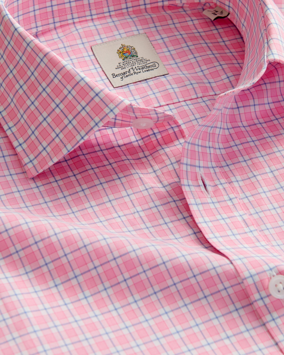 Bernard Weatherill BERNARD WEATHERILL Country Check Shirt Pink/Blue Savile Row Gentlemens Outfitters