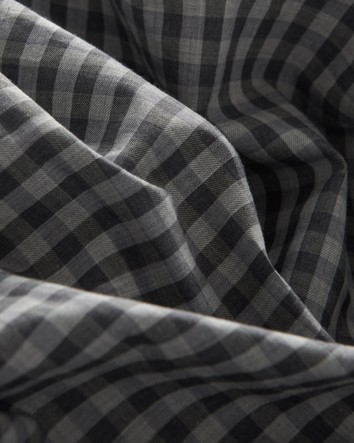 Bernard Weatherill BERNARD WEATHERILL Gingham Check Cotton Shirt Green/Black Savile Row Gentlemens Outfitters