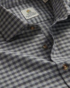 Bernard Weatherill BERNARD WEATHERILL Gingham Check Cotton Shirt Green/Black Savile Row Gentlemens Outfitters