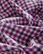 Bernard Weatherill BERNARD WEATHERILL Gingham Twill Classic Fit Shirt Purple/White Savile Row Gentlemens Outfitters