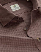 Bernard Weatherill BERNARD WEATHERILL Micro Check Shirt White/Green Savile Row Gentlemens Outfitters