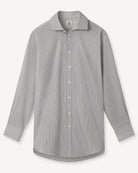 Bernard Weatherill BERNARD WEATHERILL Multi Stripe Poplin Shirt Navy/Blue Savile Row Gentlemens Outfitters