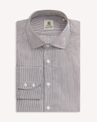 Bernard Weatherill BERNARD WEATHERILL Multi Stripe Poplin Shirt Navy/Blue Savile Row Gentlemens Outfitters