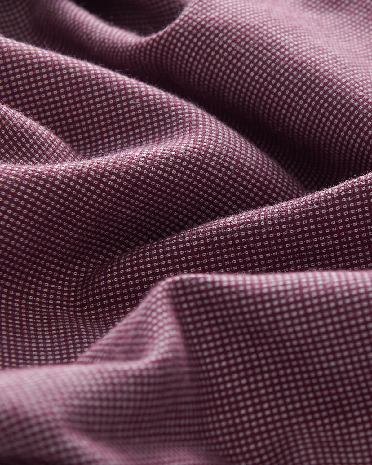 Bernard Weatherill BERNARD WEATHERILL Pin Dot Cotton Shirt Red/White Savile Row Gentlemens Outfitters
