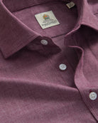 Bernard Weatherill BERNARD WEATHERILL Pin Dot Cotton Shirt Red/White Savile Row Gentlemens Outfitters