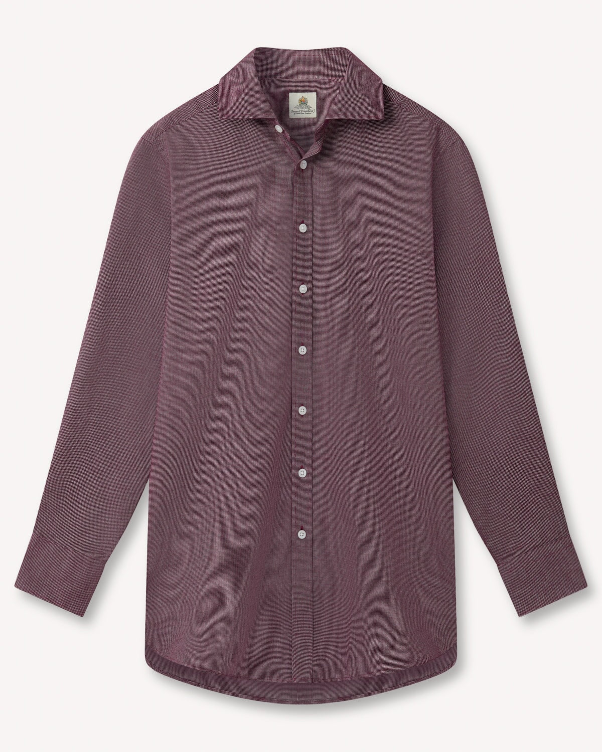 Bernard Weatherill BERNARD WEATHERILL Pin Dot Cotton Shirt Red/White Savile Row Gentlemens Outfitters
