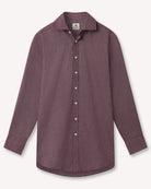 Bernard Weatherill BERNARD WEATHERILL Pin Dot Cotton Shirt Red/White Savile Row Gentlemens Outfitters