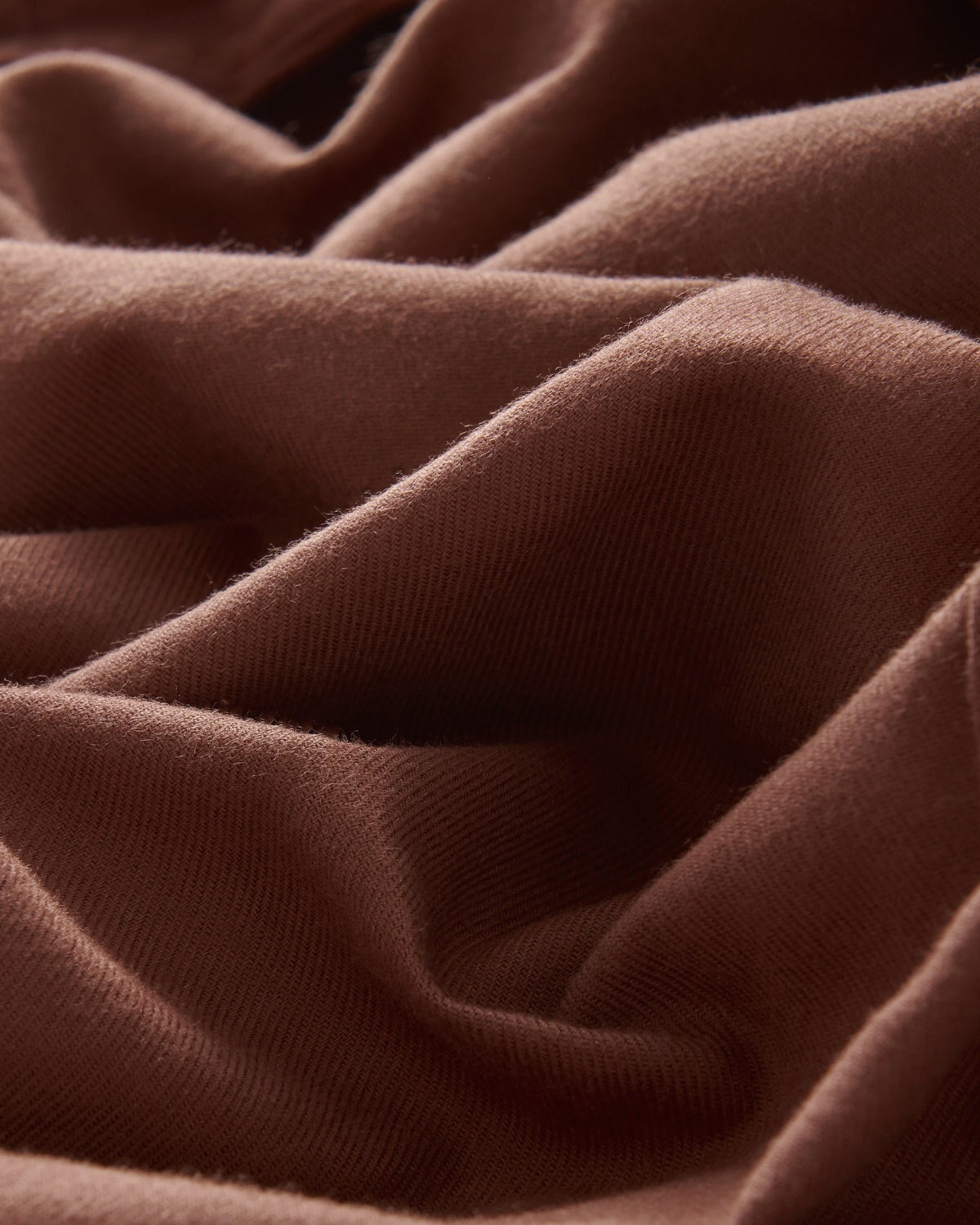 Bernard Weatherill BERNARD WEATHERILL Plain Cotton Twill Shirt Chocolate Savile Row Gentlemens Outfitters