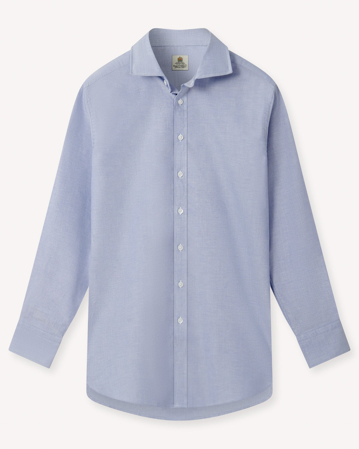 Bernard Weatherill BERNARD WEATHERILL Plain Oxford Cotton Shirt Sky Savile Row Gentlemens Outfitters