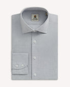 Bernard Weatherill BERNARD WEATHERILL Plain Textured Shirt Light Grey Savile Row Gentlemens Outfitters
