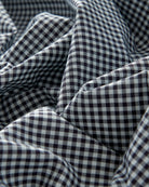 Bernard Weatherill BERNARD WEATHERILL Poplin Micro Gingham Shirt Black/White Savile Row Gentlemens Outfitters