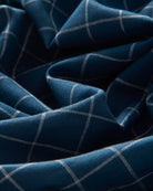 Bernard Weatherill BERNARD WEATHERILL Windowpane Check Shirt Navy/Grey Savile Row Gentlemens Outfitters