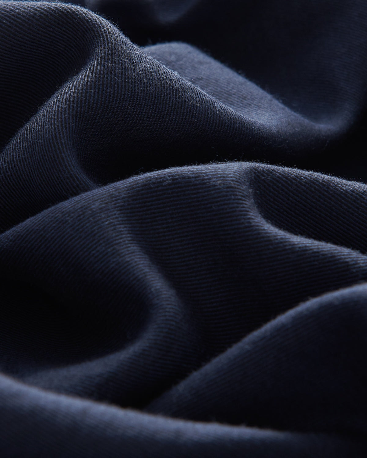 Bernard Weatherill BERNARD WEATHRILL Brushed Cotton Semi-Cutway Shirt Navy Savile Row Gentlemens Outfitters