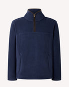 Bernard Weatherill BW ¼ Zip Fleece Blue Savile Row Gentlemens Outfitters