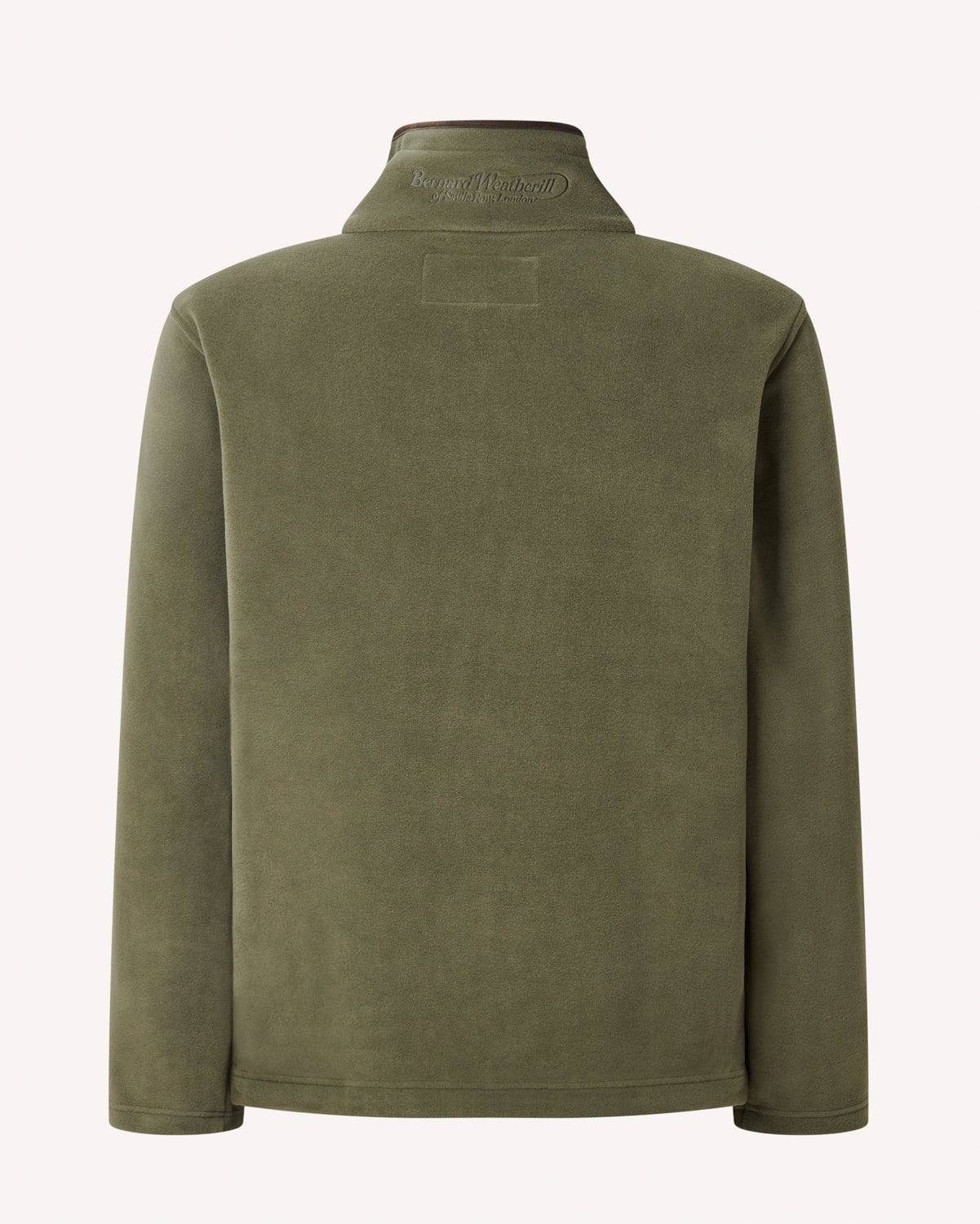 Bernard Weatherill BW ¼ Zip Fleece Forest Savile Row Gentlemens Outfitters