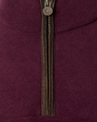 Bernard Weatherill BW Ladies 1/4 Zip Fleece Aubergine Savile Row Gentlemens Outfitters
