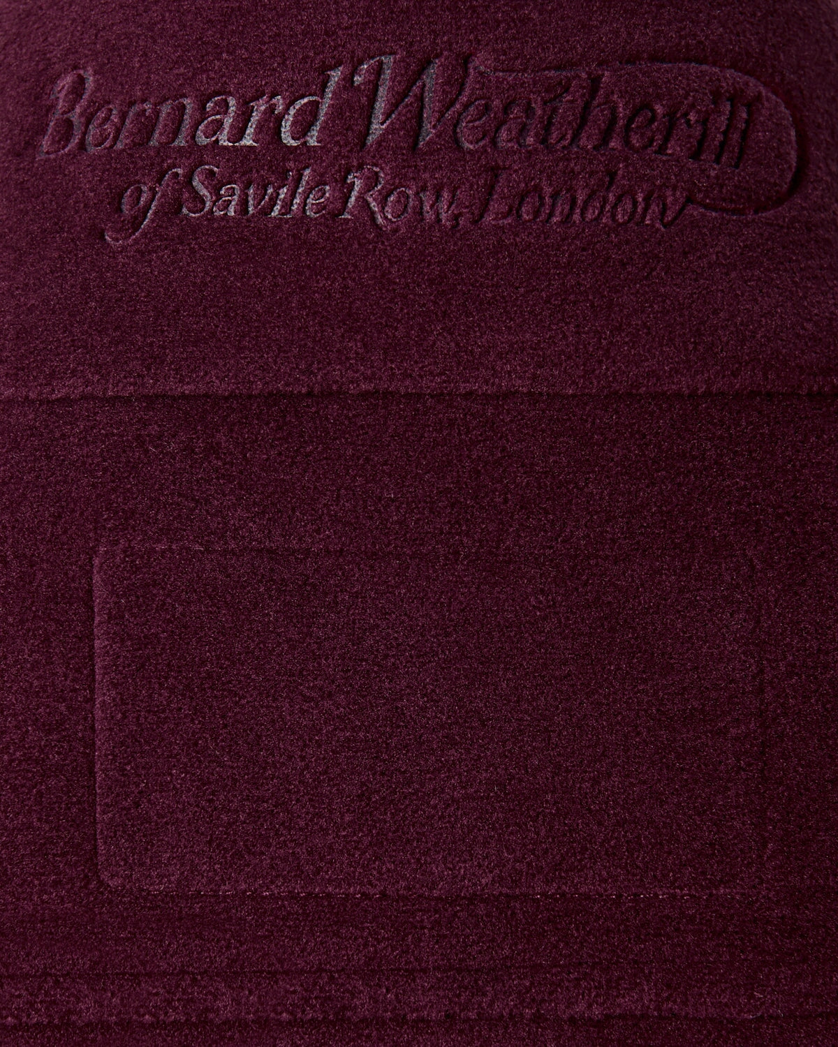 Bernard Weatherill BW Ladies Gilet Zip Fleece Aubergine Savile Row Gentlemens Outfitters
