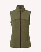 Bernard Weatherill BW Ladies Gilet Zip Fleece Forest Savile Row Gentlemens Outfitters